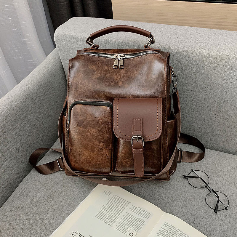 3-Wege-Verwendung Großer Rucksack im britischen Vintage-Stil