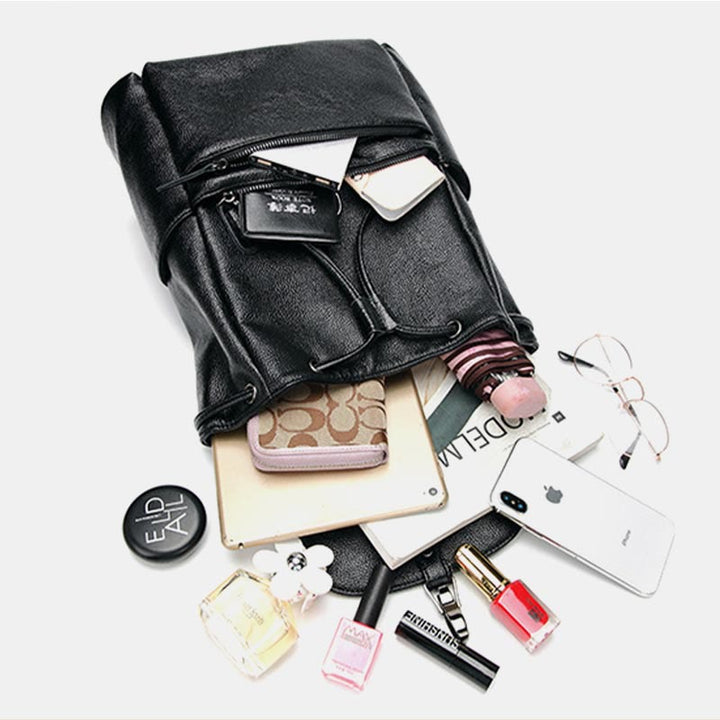 Rucksack für Frauen mit Litschi-Muster, große Kapazität, Freizeit, Reise, Tagesrucksack