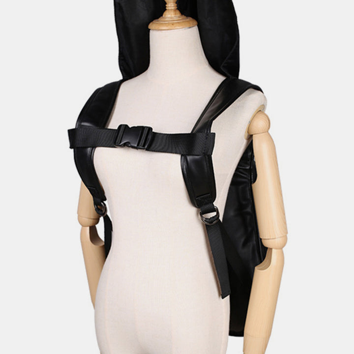 3D-Totenkopf-Rucksack, Gothic-Nieten, Laptop-Rucksack mit Kapuzenmütze