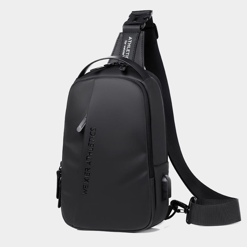 Wasserdichte Schultertasche Outdoor Casual Brusttasche für Wandern Radfahren Reisen 