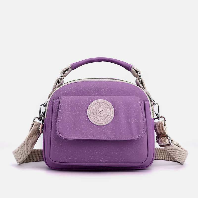 Tasche mit Griff oben für Damen, einfache, tragbare Umhängetasche mit Spritzschutz