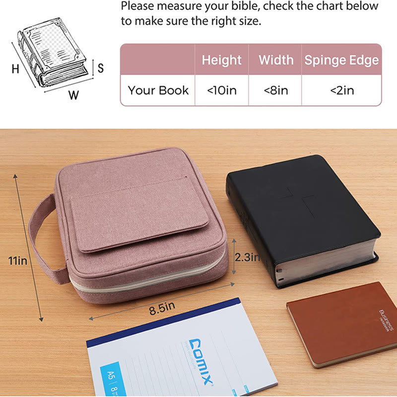 Handtasche für Studienbuchhülle, Bibelhülle, Lesehalter