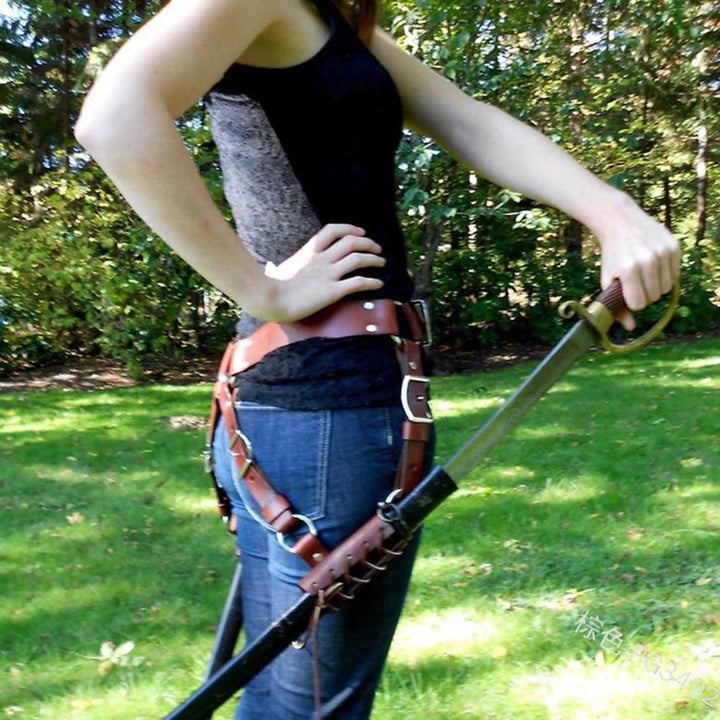 Mittelalterliches Holster für Frauen und Männer, Cosplay, Beingürtelholster