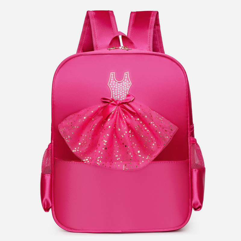 Mädchen Tanz Rucksack Ballerina Kleid Dekor Kinder Tanz Schultasche