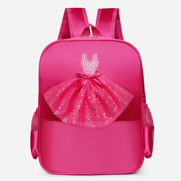 Mädchen Tanz Rucksack Ballerina Kleid Dekor Kinder Tanz Schultasche