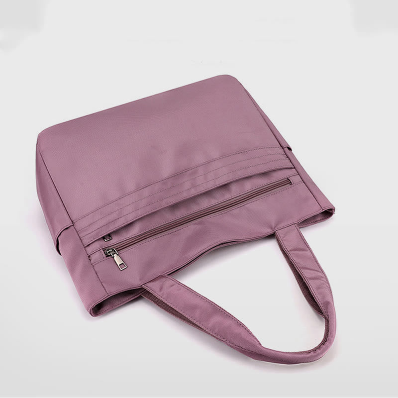 Einkaufstasche für Damen, einfache, lässige Einkaufshandtasche aus Nylon