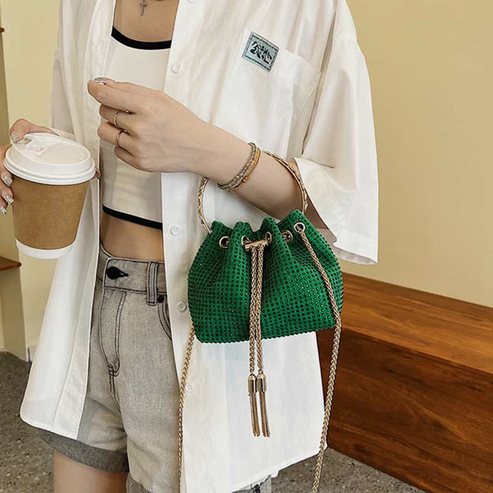 Top-Griff-Tasche für Damen Flash PU-Leder Casual Shopping Umhängetasche