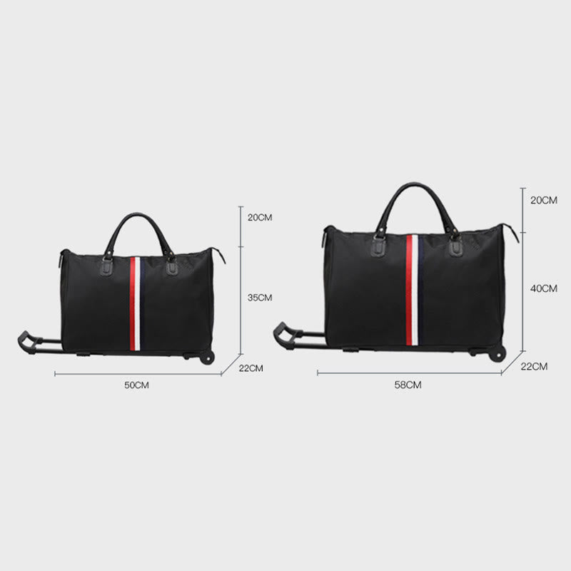 Zugstangen-Reisetasche für Damen und Herren, leicht, minimalistisch, Reisetasche