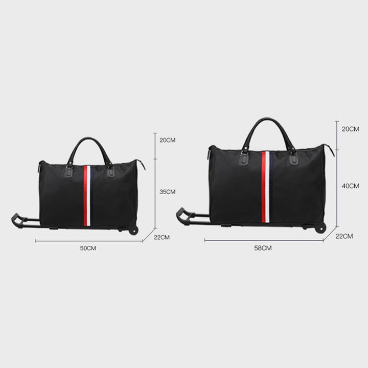 Zugstangen-Reisetasche für Damen und Herren, leicht, minimalistisch, Reisetasche