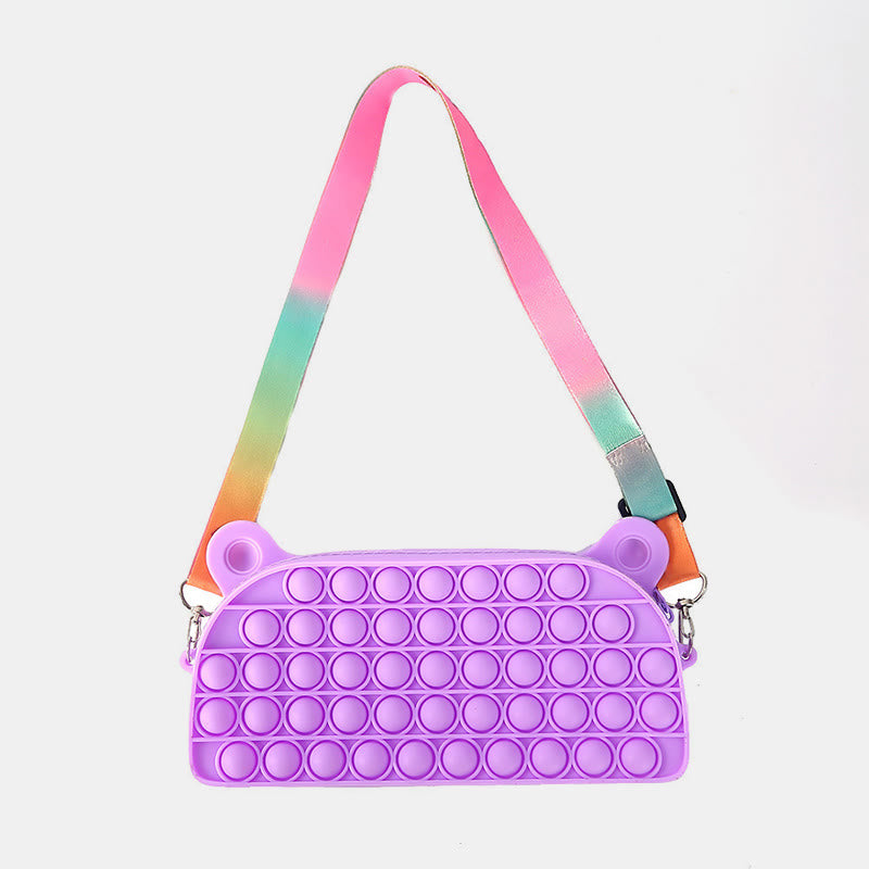 Süße Schultertasche für Kinder Silica Gel verstellbare Umhängetasche