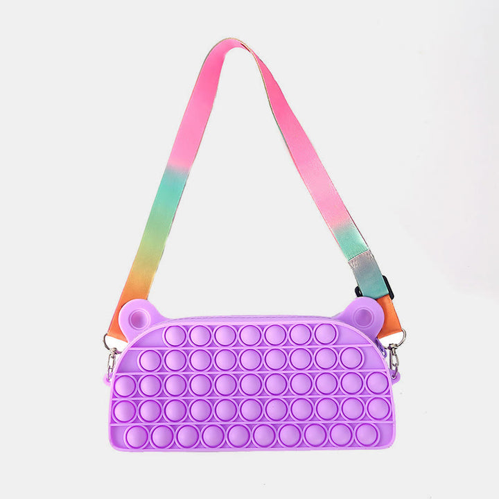 Süße Schultertasche für Kinder Silica Gel verstellbare Umhängetasche