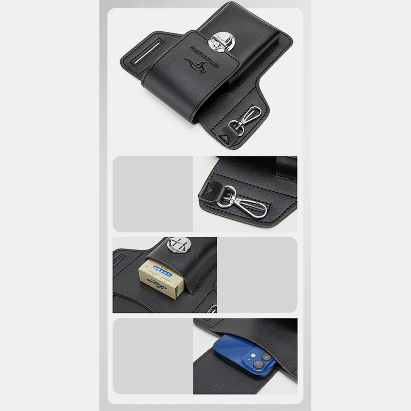 Leder-Handytasche für Gürtel, universelle Smartphone-Holster-Hüfttasche