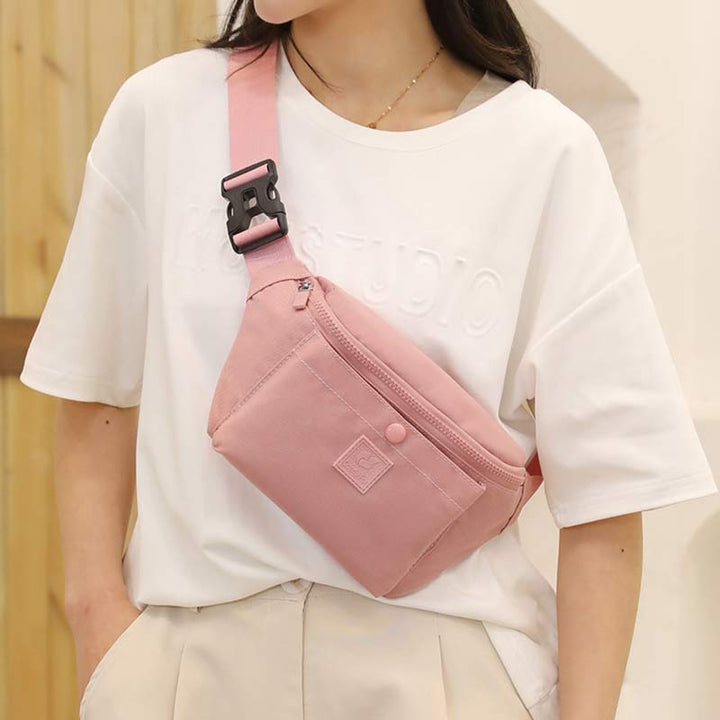 Leichte Hüfttasche für Damen, wasserdicht, für Reisen und Sport, Brusttasche