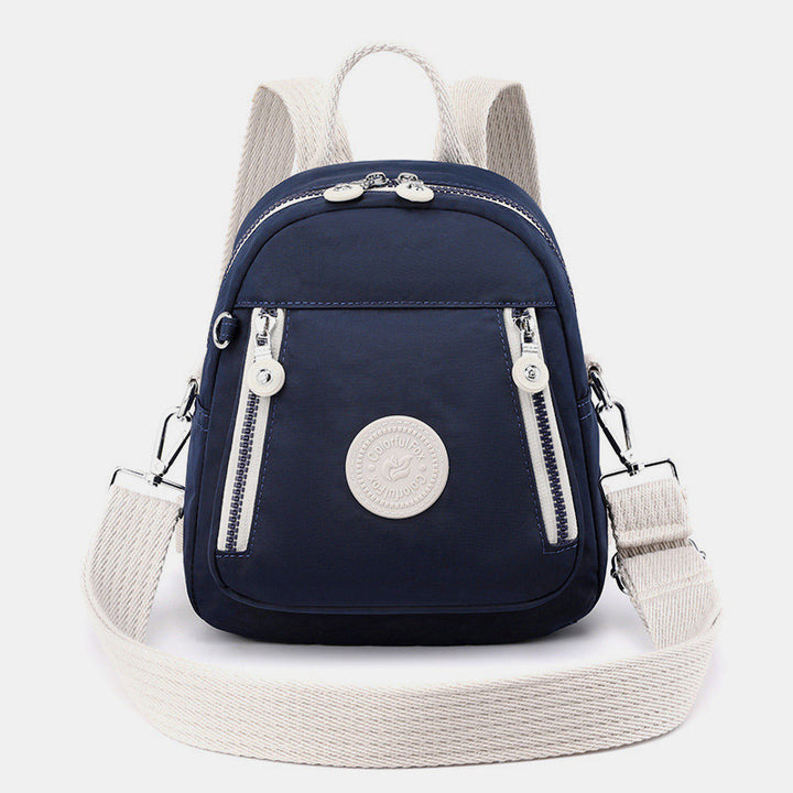 Funktioneller kleiner Rucksack, leichte Umhängetasche aus Nylon, Mini-Tagesrucksack