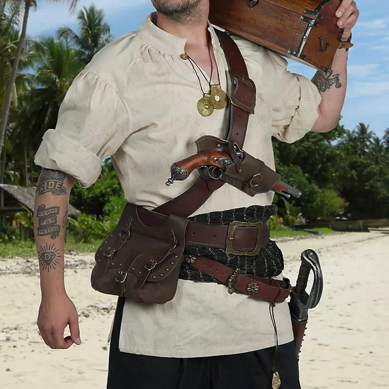 Vintage Hüfttasche Mittelalterliche Cosplay Outdoor Gürteltasche Werkzeugset