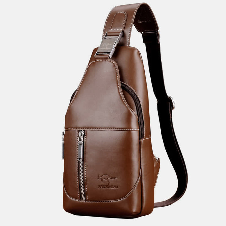 Männer Casual Reise Crossbody Brust Sling Tasche Ein Schultergurt