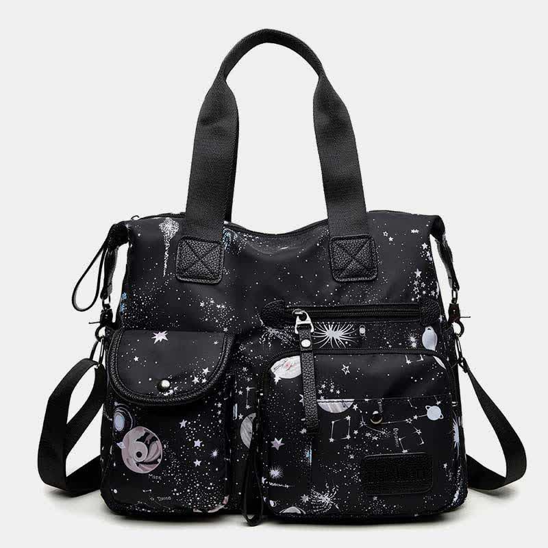 Leichte Tragetasche mit mehreren Taschen für Damen, Mehrzweck-Umhängetasche