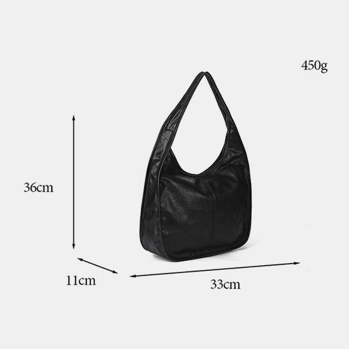 Hobo-Geldbörse, Handtasche für Damen, weiches Leder, Schultertasche mit Griff oben