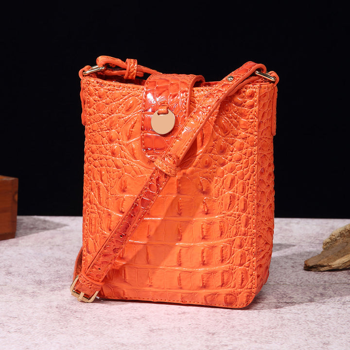 Umhängetasche für Damen, Retro-Krokodilmuster, Handytasche