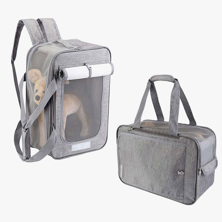 Haustier-Rucksackträger, faltbarer Haustier-Rucksack, Handtasche für Katzen und kleine Hunde