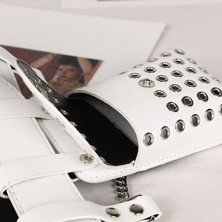 Punk-Gürteltasche für Damen mit ausgehöhlten Nieten