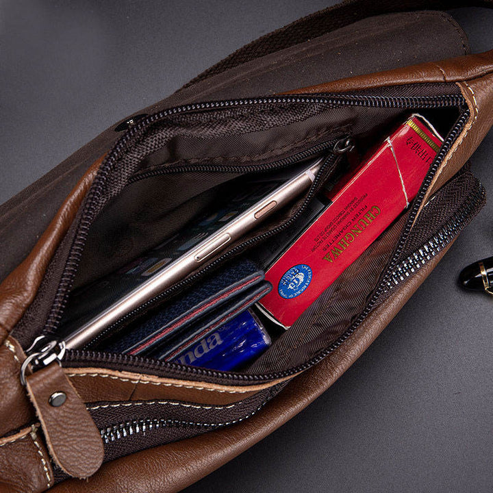 Schlanke, weiche Mehrzweck-Schultertasche mit Diebstahlschutz