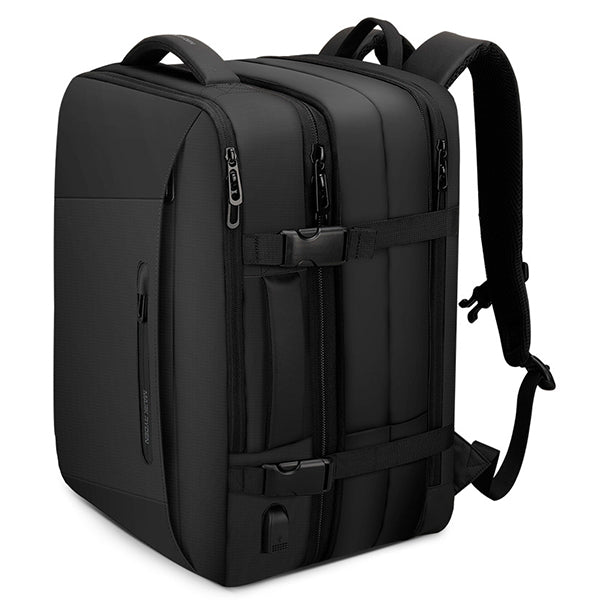 Erweiterbarer, mehrschichtiger, wasserdichter Business-Rucksack mit Uhr