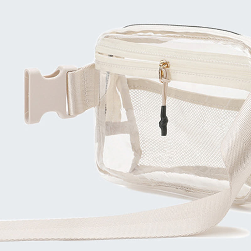 Gürteltasche für Damen, Outdoor-Sport, durchsichtige, wasserdichte Nylontasche