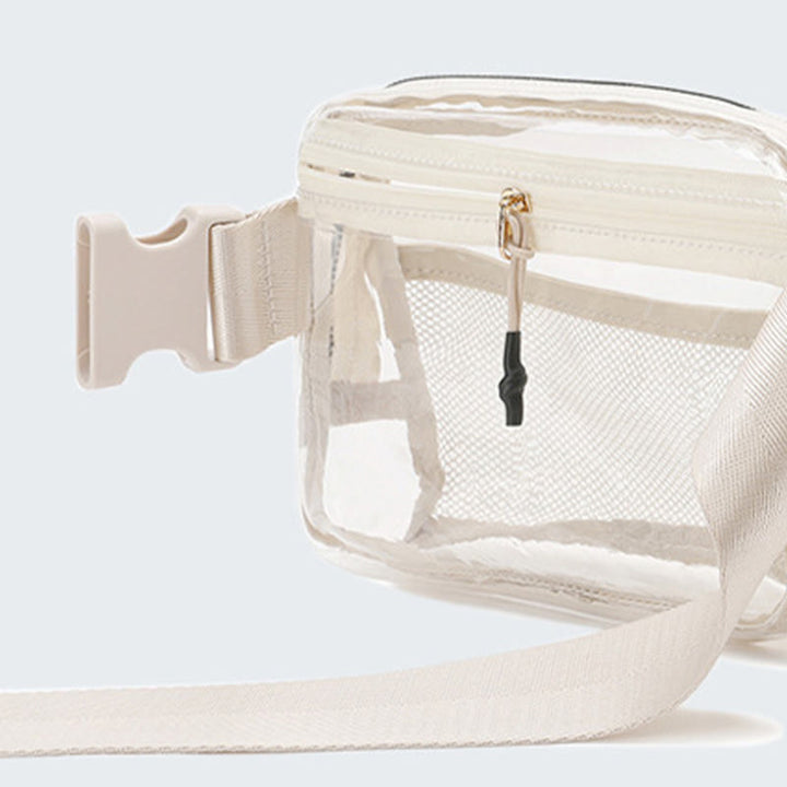 Gürteltasche für Damen, Outdoor-Sport, durchsichtige, wasserdichte Nylontasche
