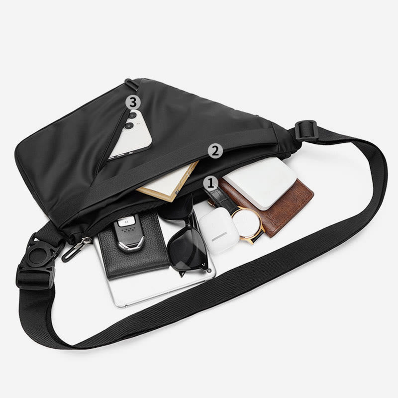 Schultertasche für Herren, Outdoor-Sport, tragbare, leichte Umhängetasche
