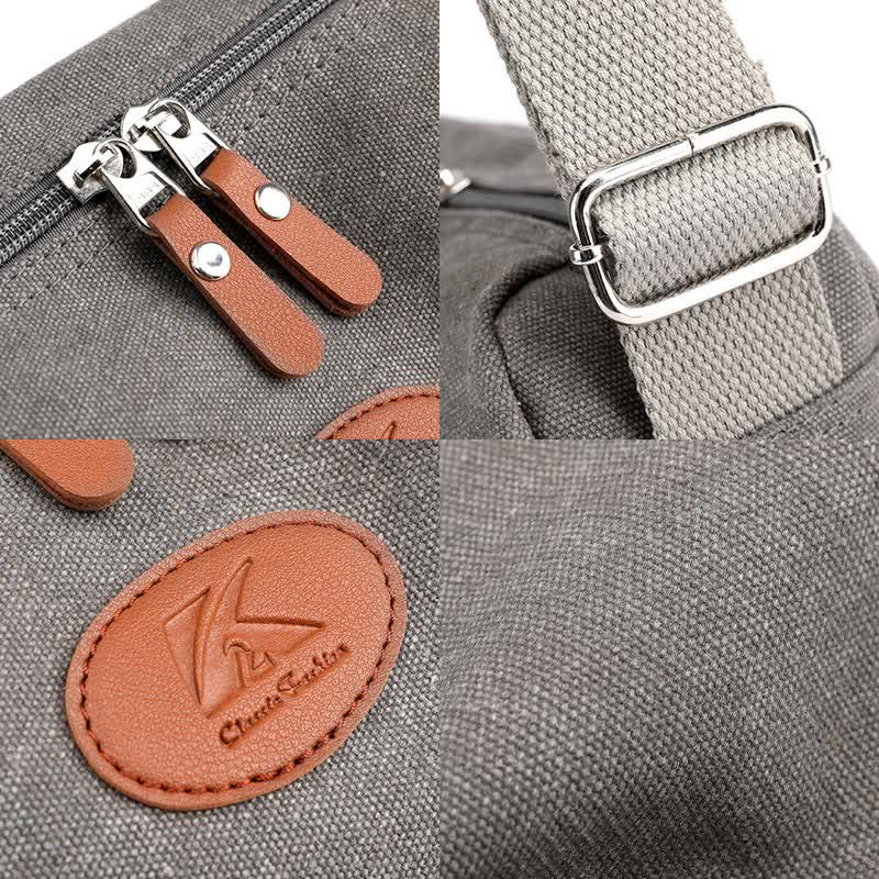 Umhängetasche aus Canvas für Damen, leicht, kleine Schultertasche