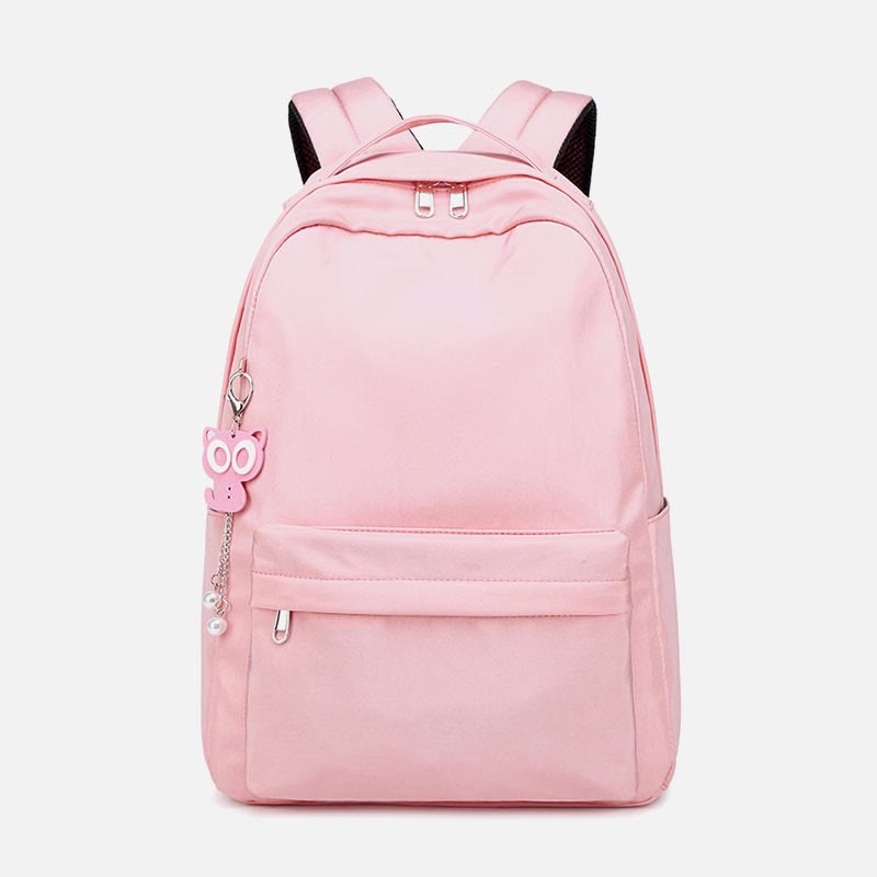 Rucksack für Damen, Campus, einfarbig, für Studenten, große Kapazität