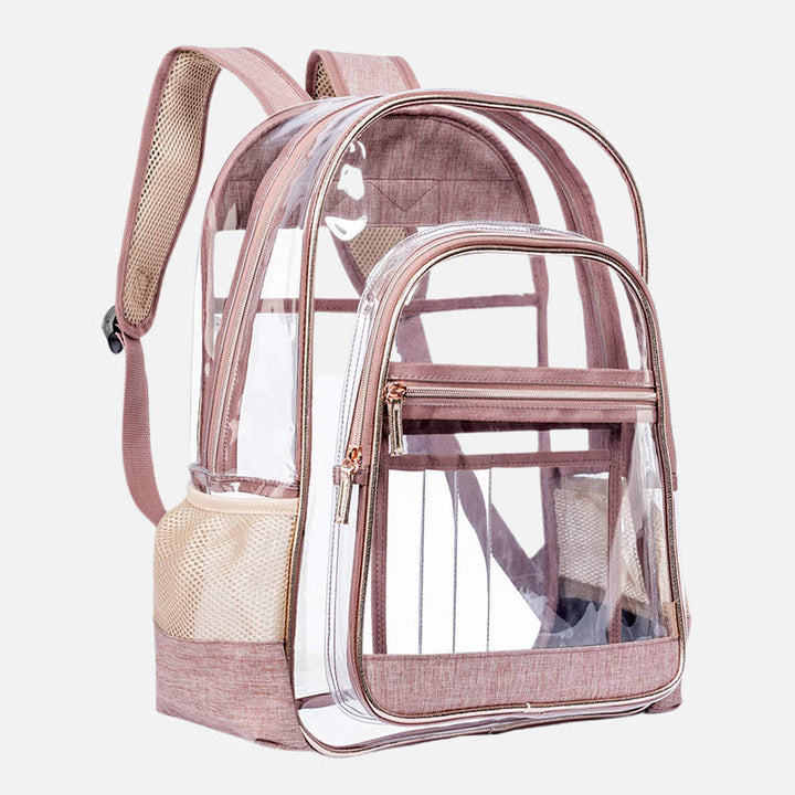 Rucksack für Frauen einfacher PVC transparenter Jelly Teenager Day Pack