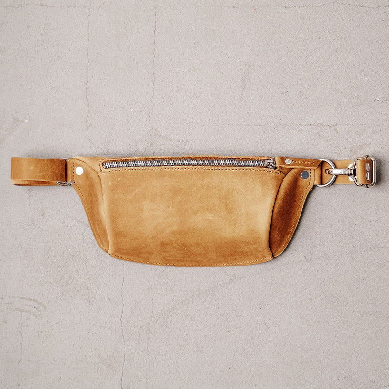 Gürteltasche für Damen und Herren, Outdoor, Hüfttasche mit Doppelreißverschluss, Brusttasche