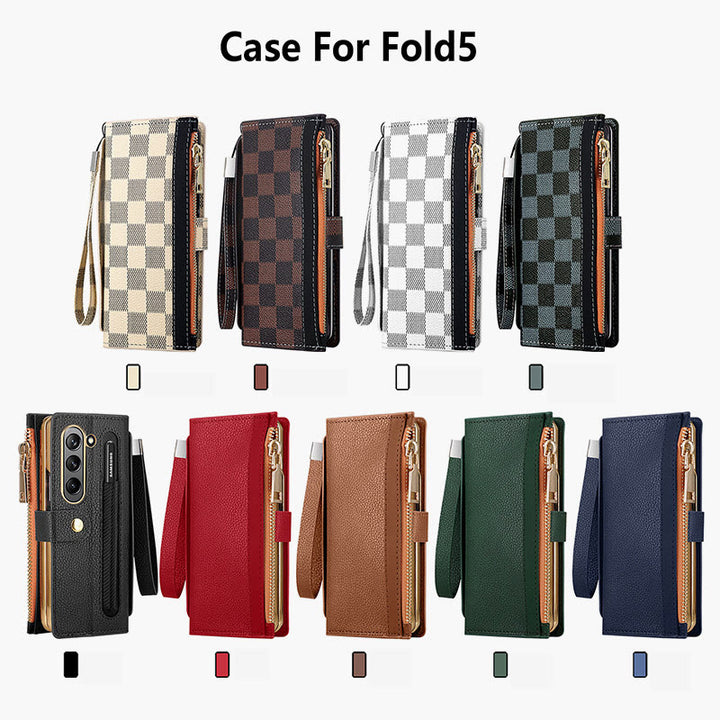 Samsung Fold Series Telefonhülle für Business RFID Kleine Geldbörse