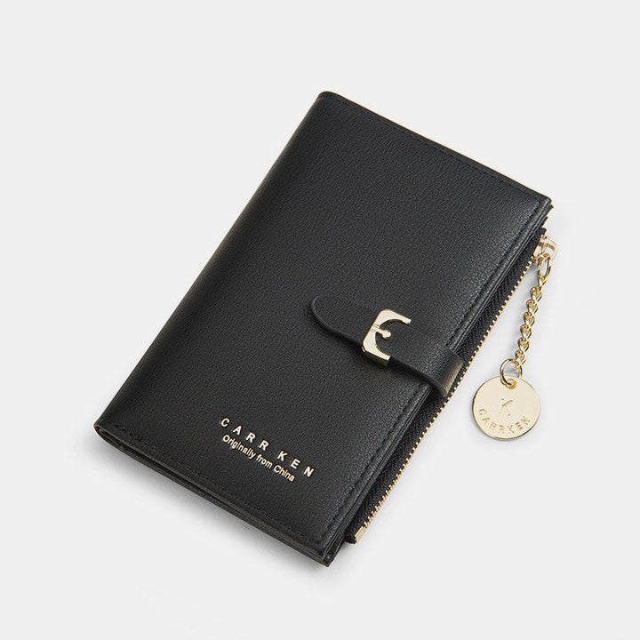 Solide Retro-Geldbörse mit mehreren Fächern und Armband