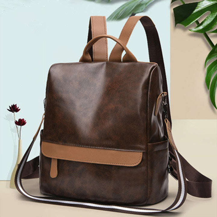 Damen Anti-Diebstahl Rucksack Geldbörsen Mehrzweck Leder Handtasche Schultertasche Reisetasche