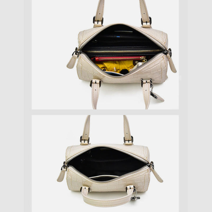 Krokodildruck Leder Handtasche Business Commuter Damen Umhängetasche