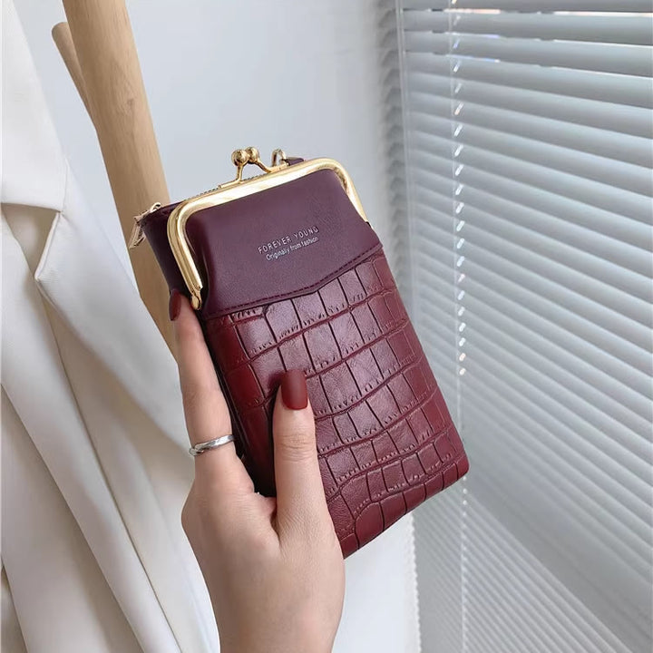 Kleine Crossbody-Handy-Geldbörse für Damen, Mini-Schultertasche, Geldbörse