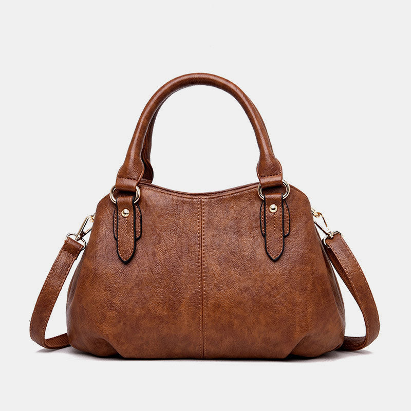 Elegante Handtasche im Vintage-Stil mit großem Fassungsvermögen und Umhängetasche