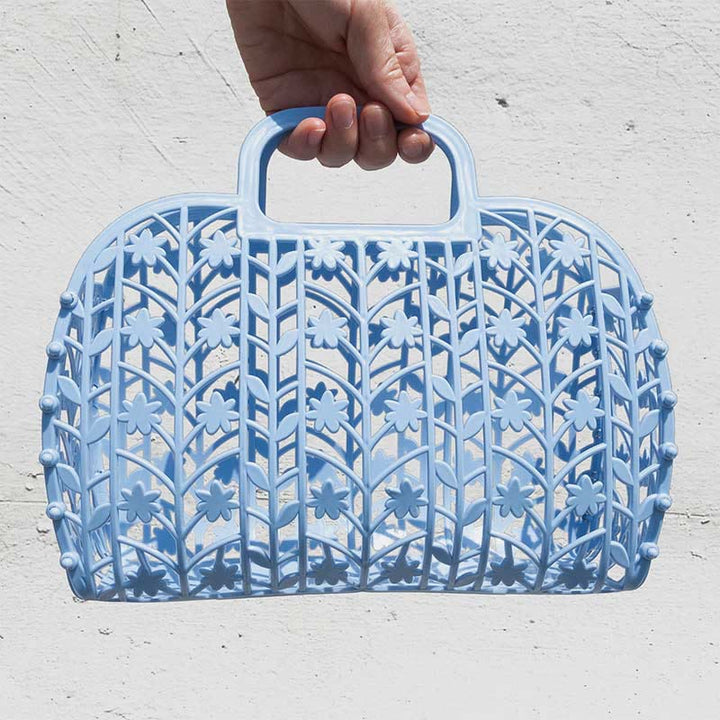 Handtasche für Badezimmer Rosa Faltbarer Aufbewahrungskorb aus Kunststoff