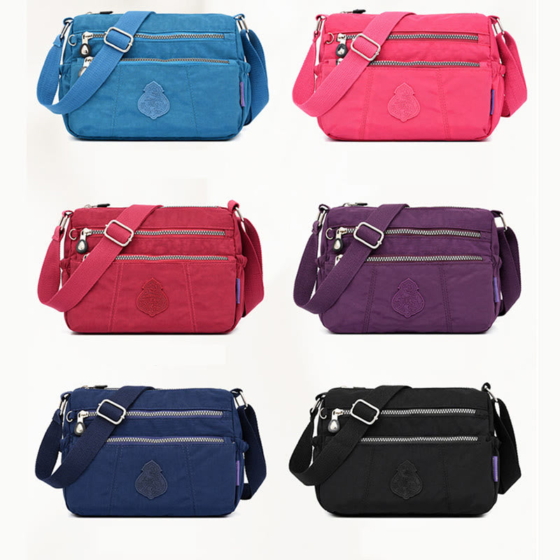 Umhängetasche für Damen, urban, lässig, zum Einkaufen, Nylontuch, Muttertasche