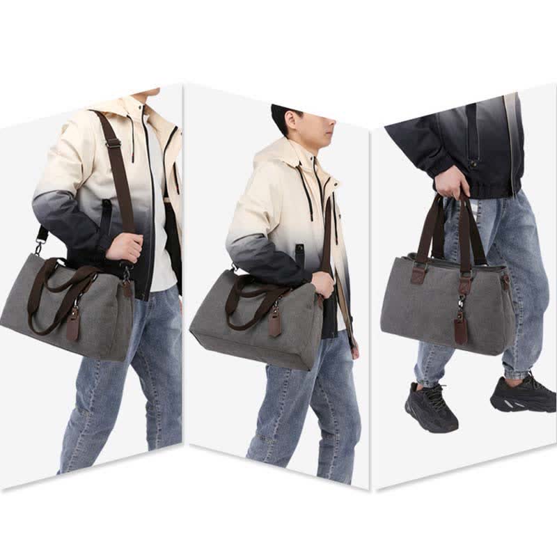 Dreifach-Canvas-Totes-Handtasche, multifunktional, lässig, Umhängetasche, Schultertasche