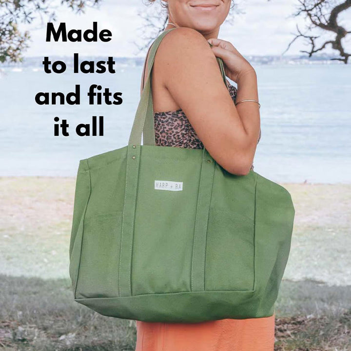 Faltbare große Canvas-Handtasche, minimalistische, praktische Umhängetasche für Damen