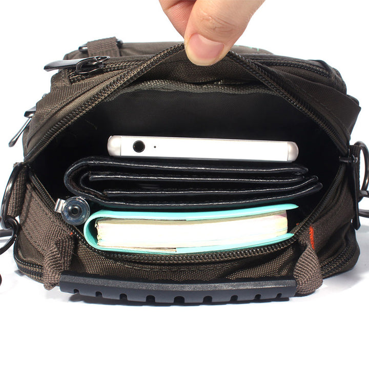 Nylon-Geldbörse mit mehreren Taschen, lässige Umhängetasche, Schultertasche, Reise-Brusttasche