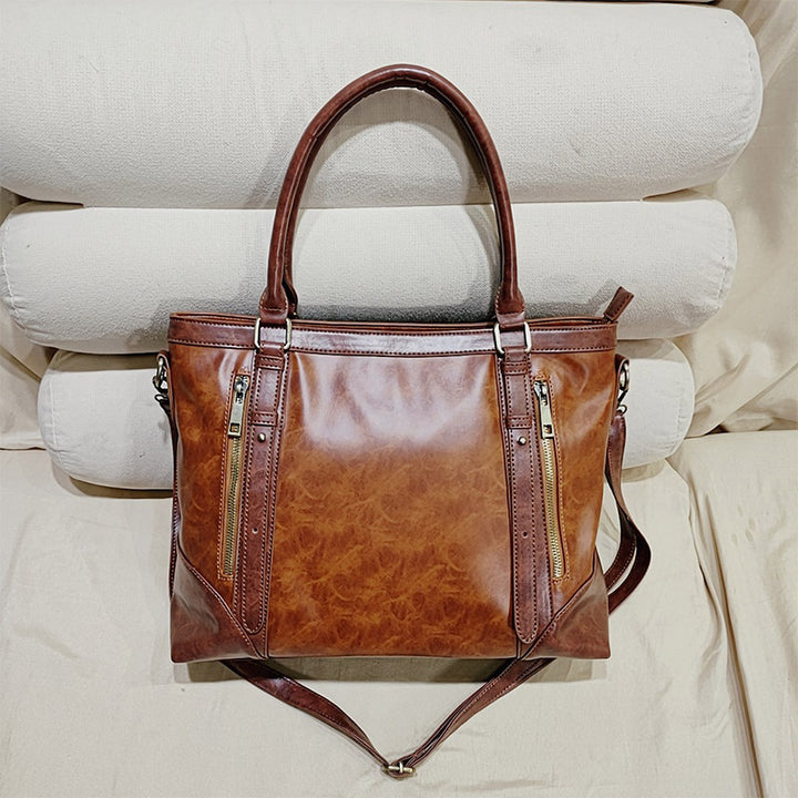 Retro Frauen Tragetaschen Schultertasche Handtasche Satchel wasserdichte Reise Handtasche
