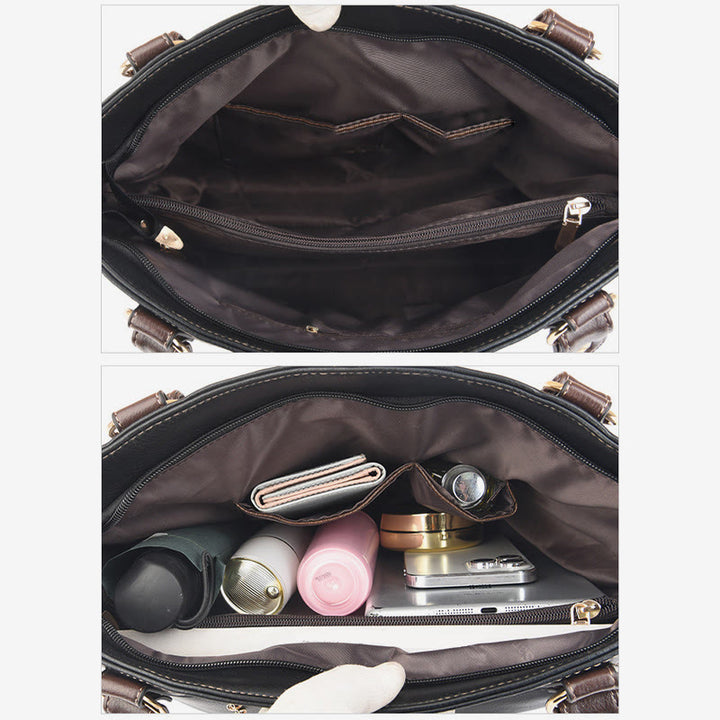 Helle Farbe Handtasche Tote Frauen Dating Große Umhängetasche Leder Geldbörse - image 1