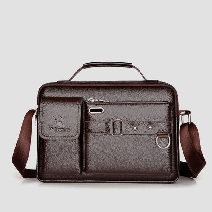 Retro Leder Satchel Messenger Bag für Männer Reise Umhängetasche