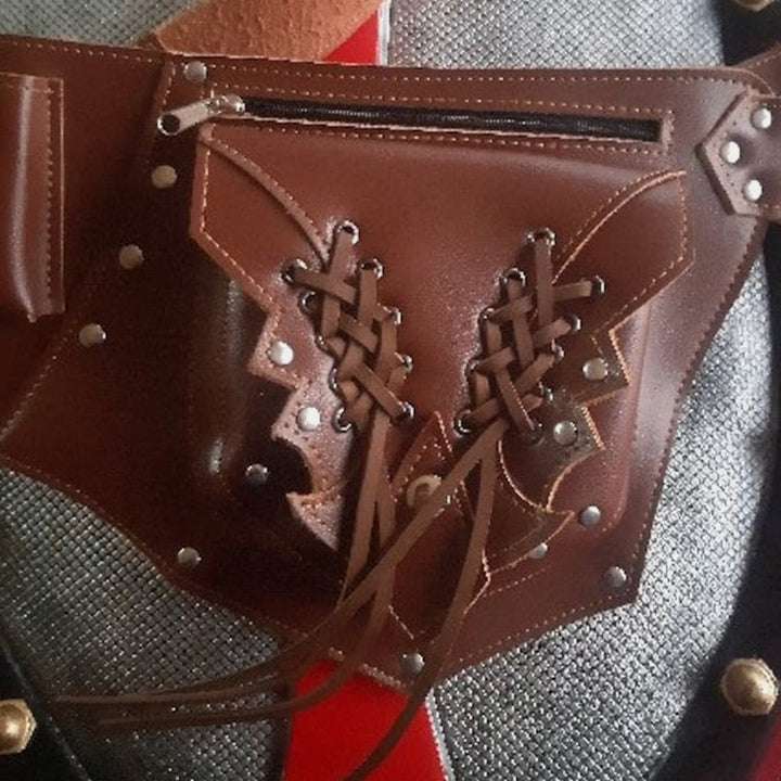Mittelalterliche Kostüm-Gürteltasche für Damen mit Quaste
