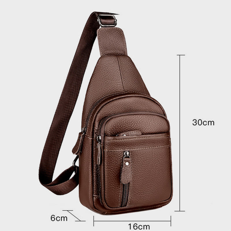 Schultertasche mit mehreren Taschen für Herrenausflüge, daher für den täglichen Gebrauch